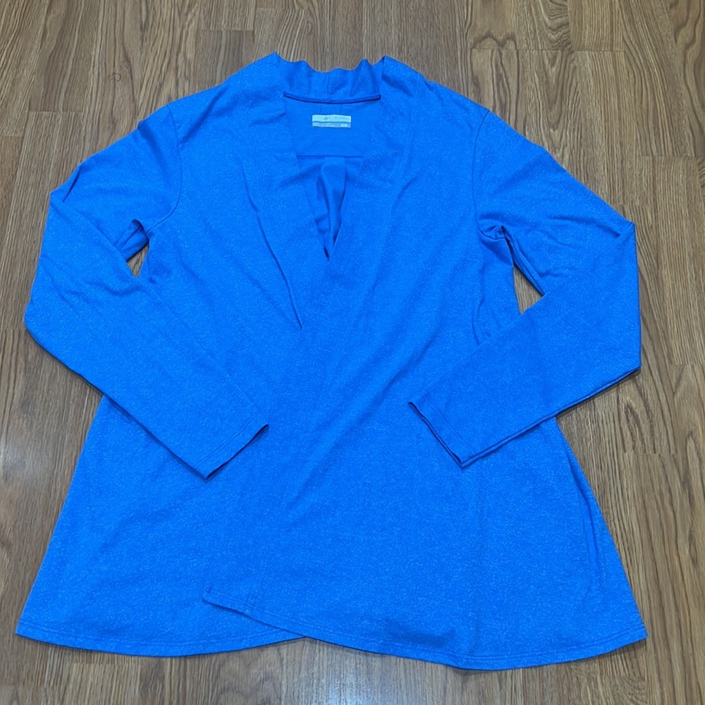 Columbia Cotton Cardigan, Blue, Worn Once, Size M